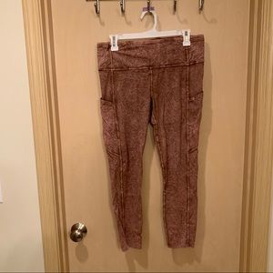 lululemon fast and free cropped leggings 7/8